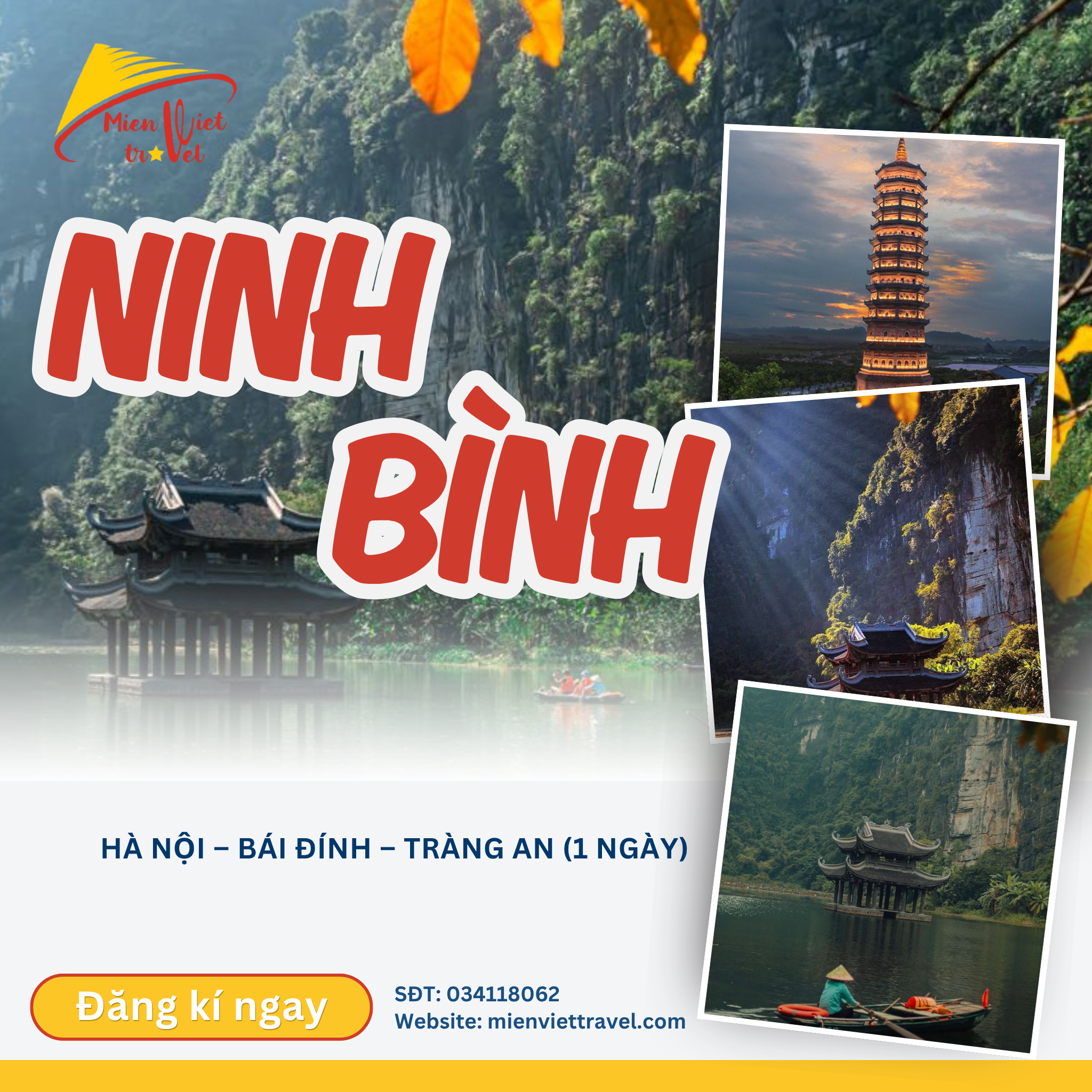 HÀ NỘI – BÁI ĐÍNH – TRÀNG AN (1 NGÀY)