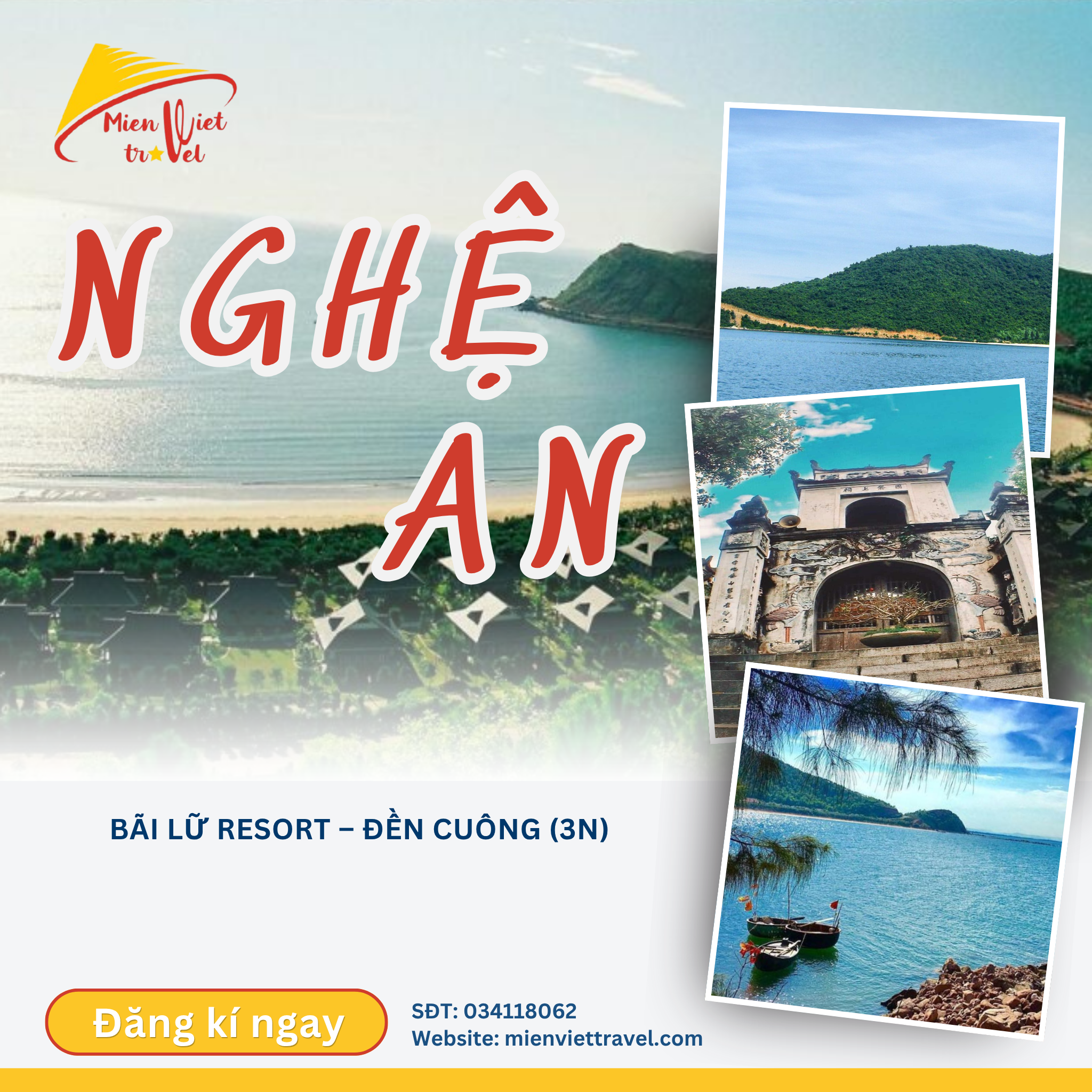 BÃI LỮ RESORT – ĐỀN CUÔNG (3N)